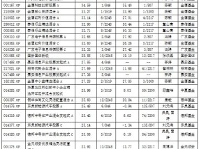 权益基金年内收益首尾相差逾112个百分点