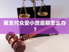 翼支付众安小贷逾期怎么办？