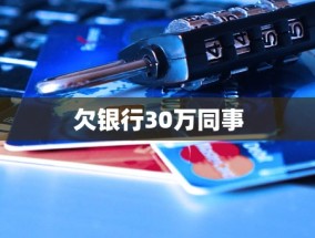 欠银行30万同事